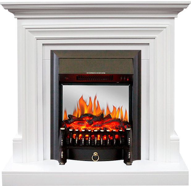 Каминокомплект Royal Flame  Bradford - Белый с очагом Fobos FX M Black