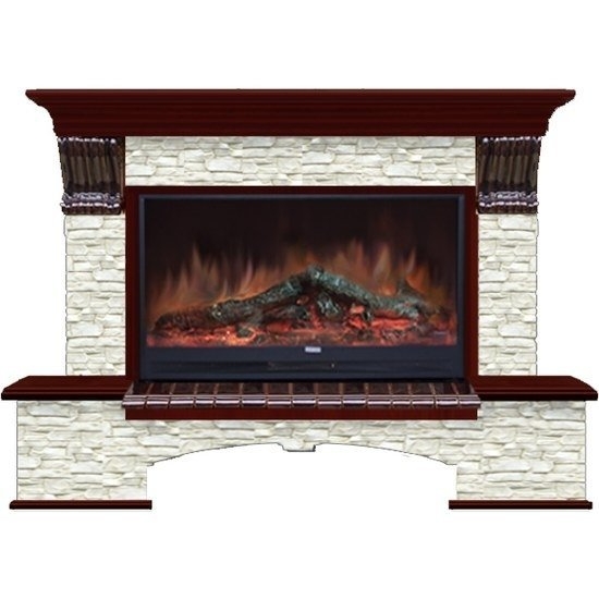 Каминокомплект Glenrich Бостон 86 (Premier S86) красное дерево