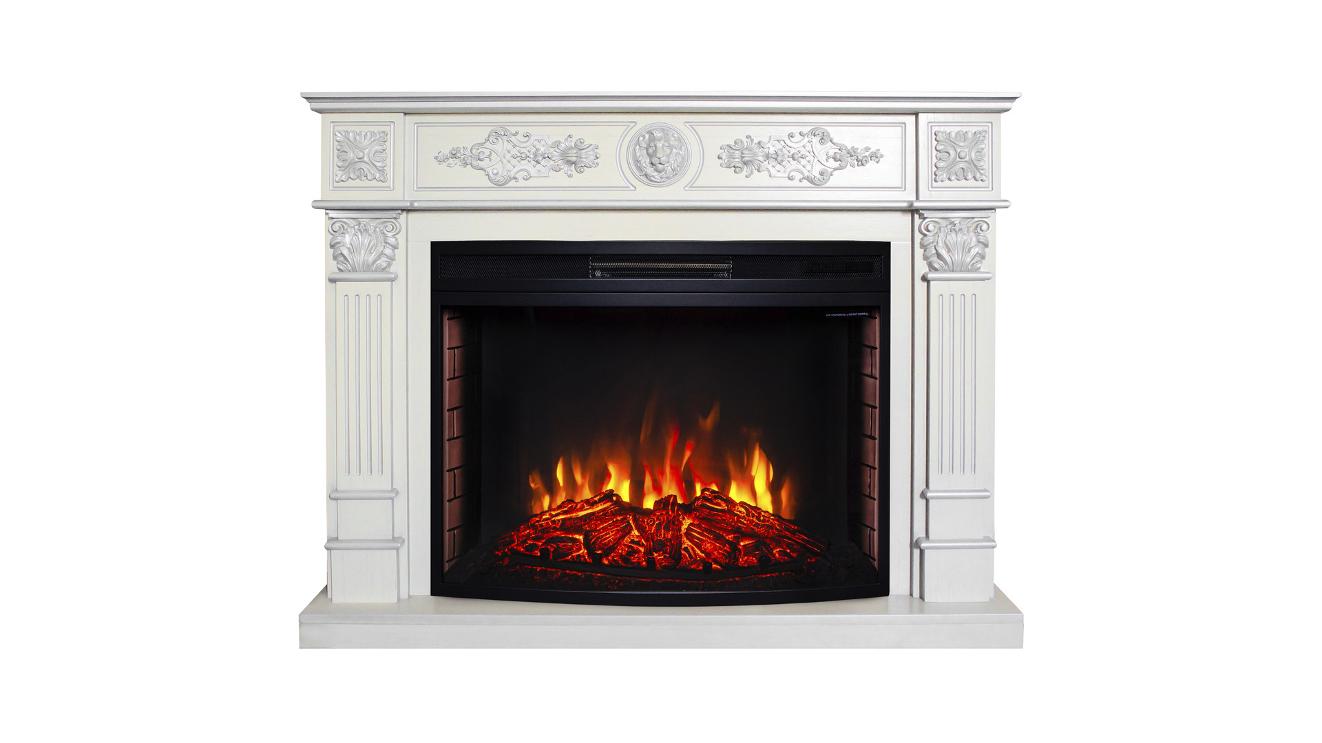 Электрокамин RealFlame  Leonardo 33 WT с очагом FireSpace 33 SIR