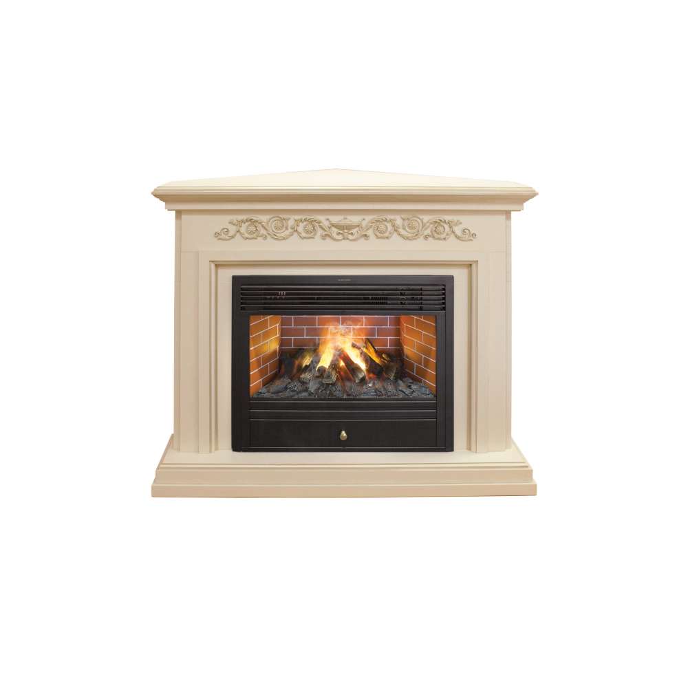 Электрокамин RealFlame  Leticia Corner 26 WT с очагом Novara 26 3D