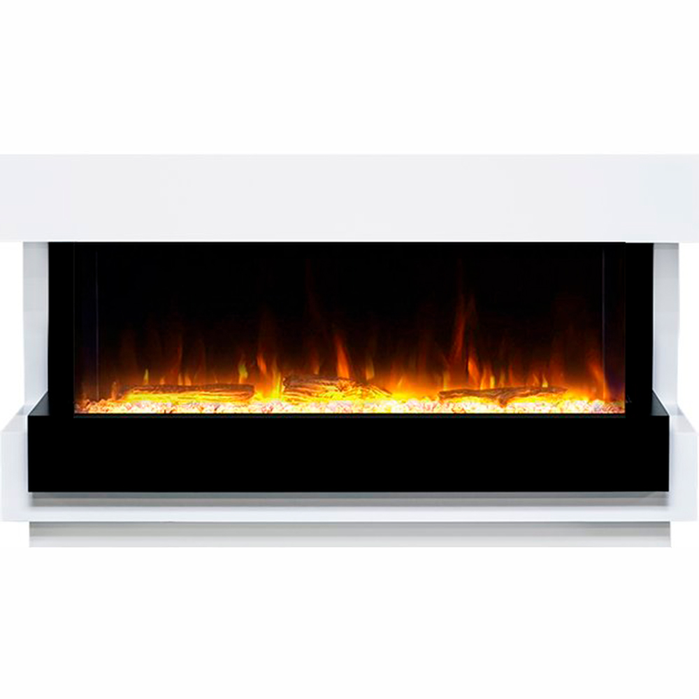 Каминокомплект Royal Flame  Cube 50 - Белый с черным с очагом Astra 50 RF