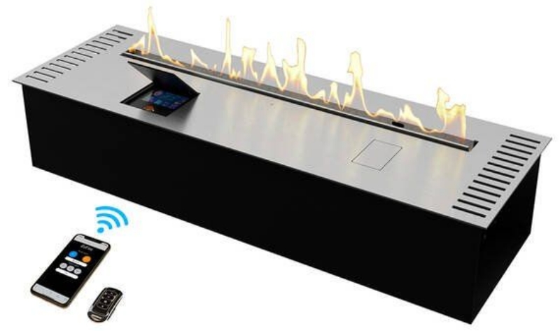 Биокамин автоматический Zefire Automatic 900 серебристый