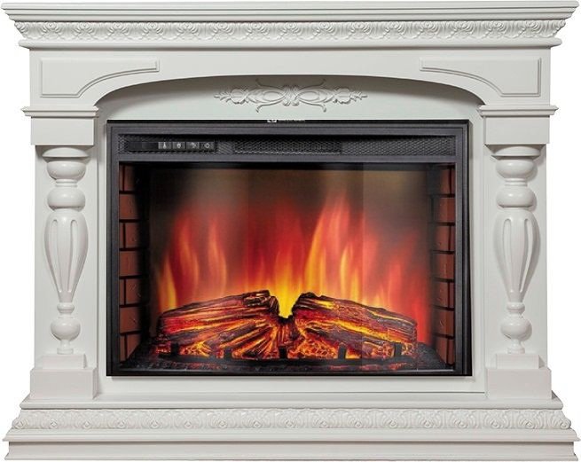 Каминокомплект Electrolux Perfetto 26 Sphere с очагом EFP/P-2620RLS белый