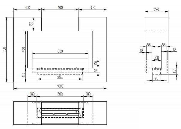 Биокамин напольный Zefire Archway