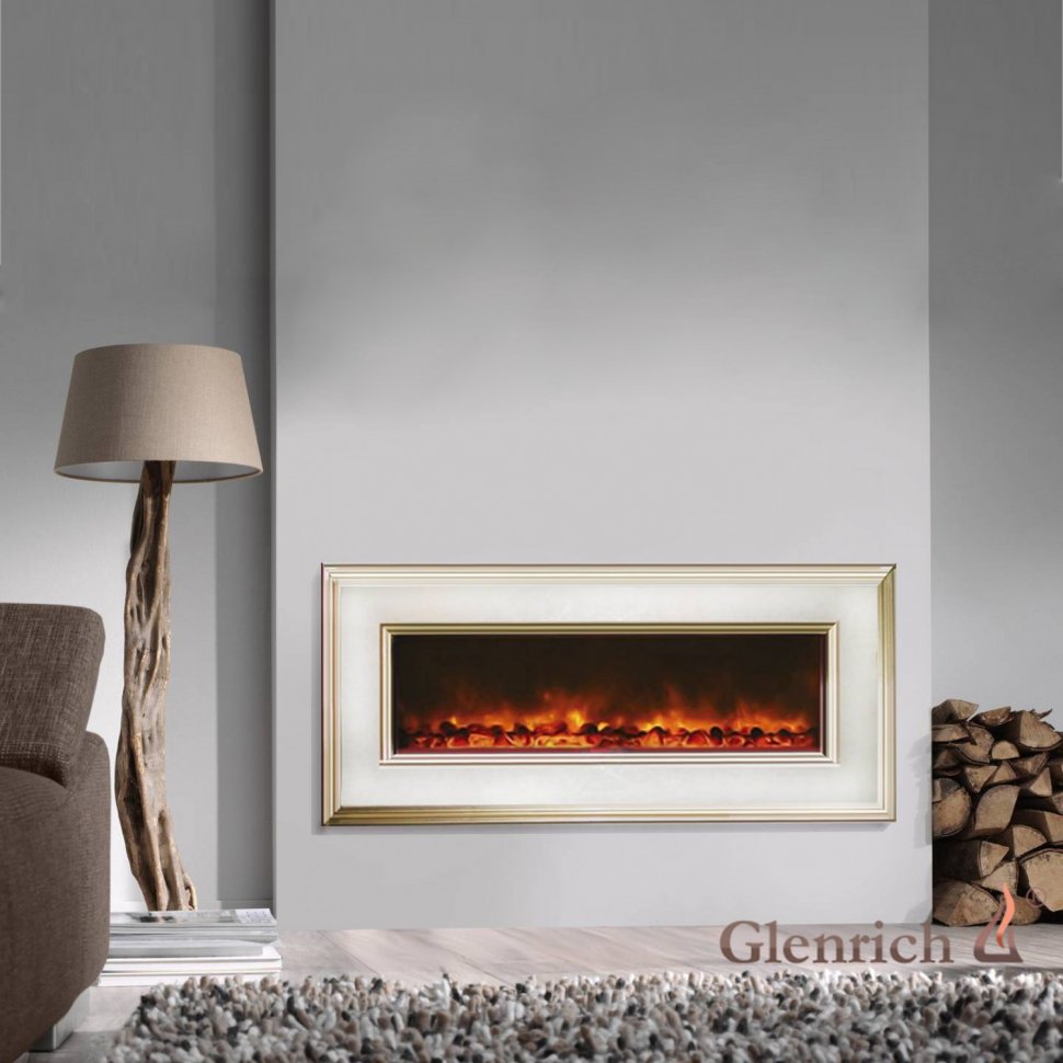 Каминокомплект Glenrich Genius 100 Крем кремовый