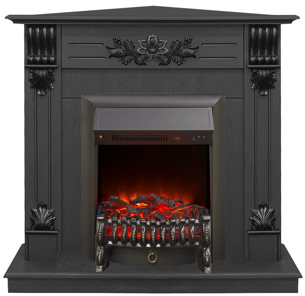Электрокамин RealFlame Ottawa Corner DN  с очагом Fobos S BL
