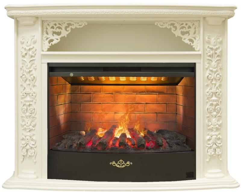 Электрокамин RealFlame Izabella 33 WT c FireStar 33 3D