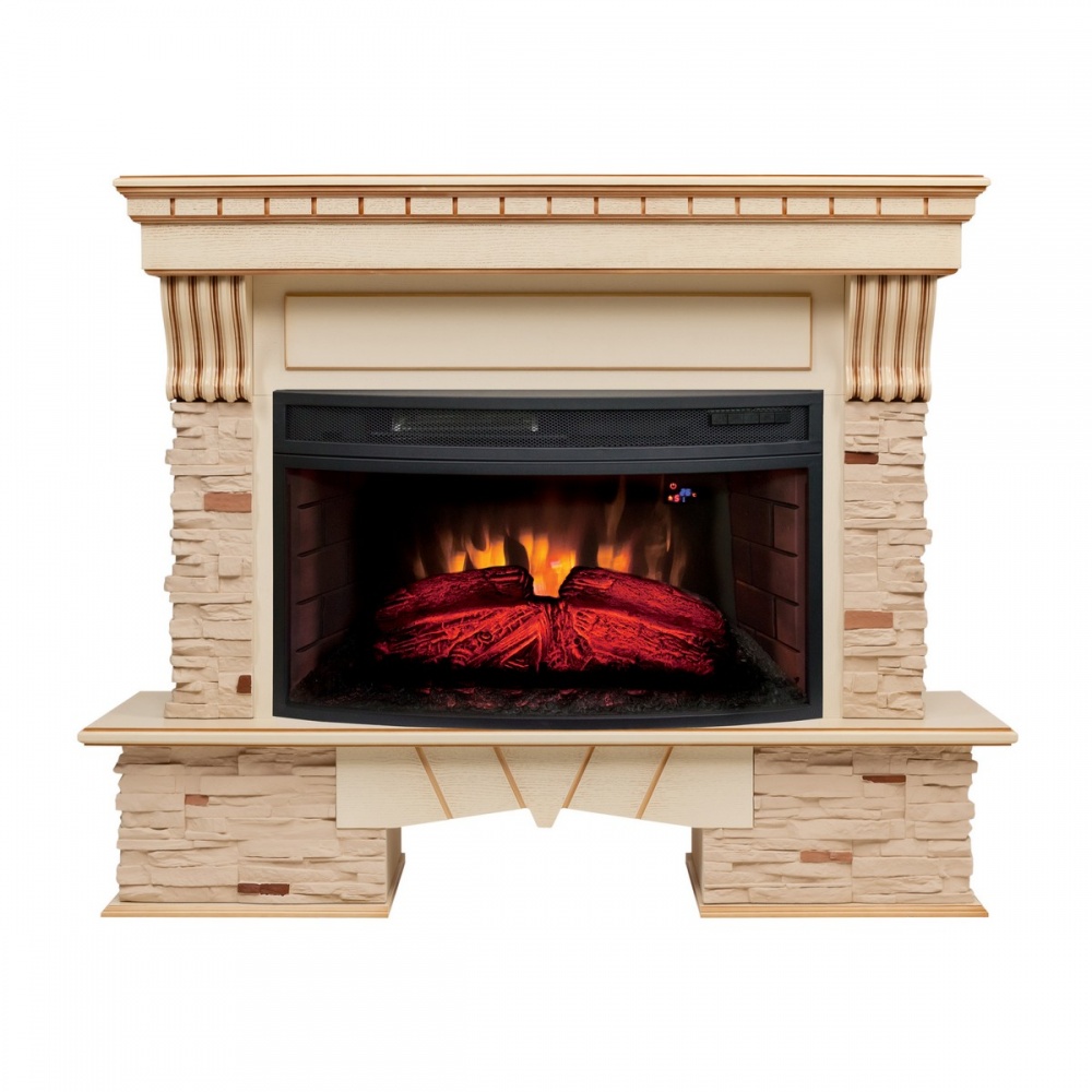 Электрокамин RealFlame  Sorento 33/33W WT с очагом Firespace 33W