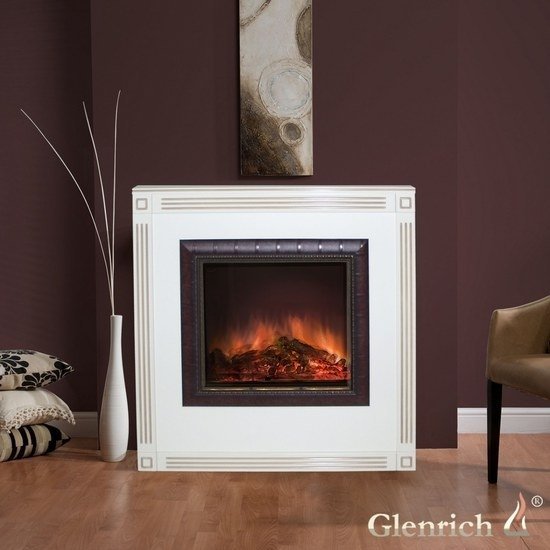 Каминокомплект Glenrich Вояж Arte 23 слоновая кость