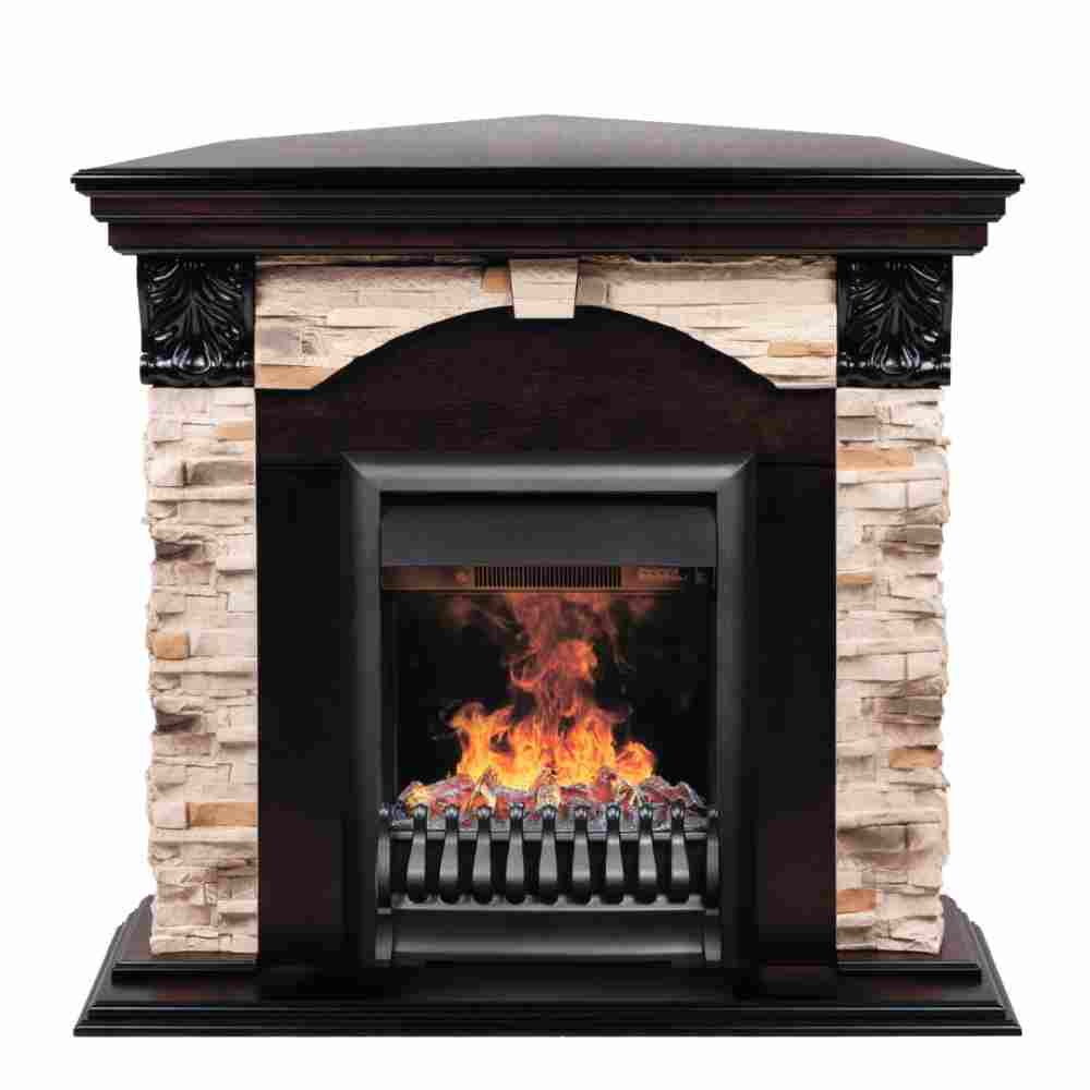 Электрокамин RealFlame  Dublin ROCK Corner с очагом 3D Oregan