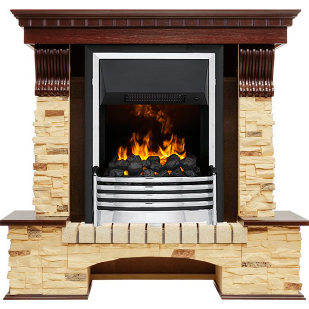 Каминокомплект Dimplex Pierre Luxe - Темный дуб / Сланец (Высота 1005мм) с очагом Flagstaff