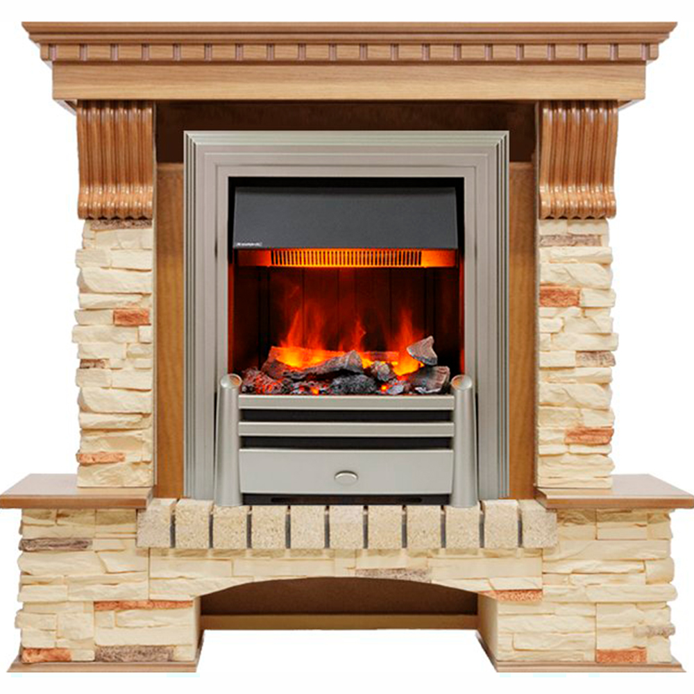 Каминокомплект Dimplex Pierre Luxe - Дуб / Сланец с очагом Chesford
