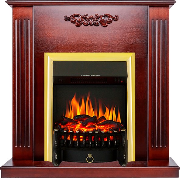 Каминокомплект Royal Flame  Lumsden - Махагон коричневый антик с очагом Fobos FX Brass