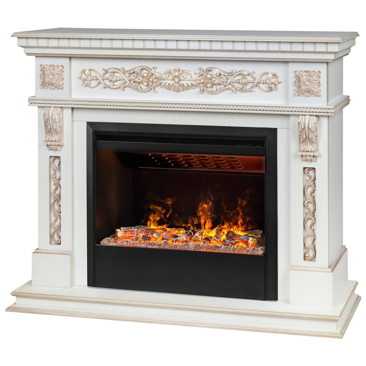 Электрокамин RealFlame Estella 25,5/26 WT с очагом 3D Helios 26 SBG