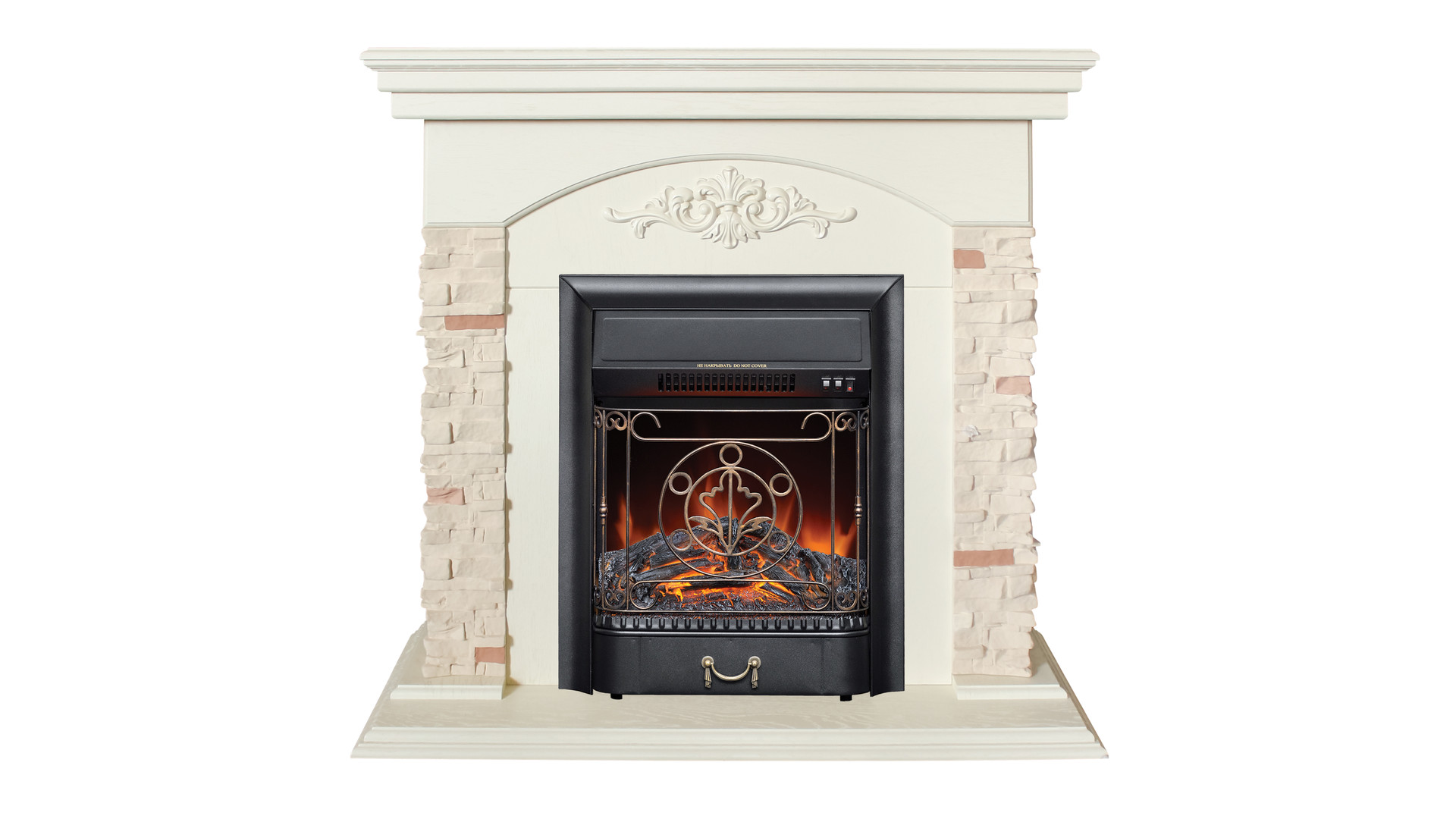 Электрокамин RealFlame  Neapolis WT с очагом Majestic Lux Black