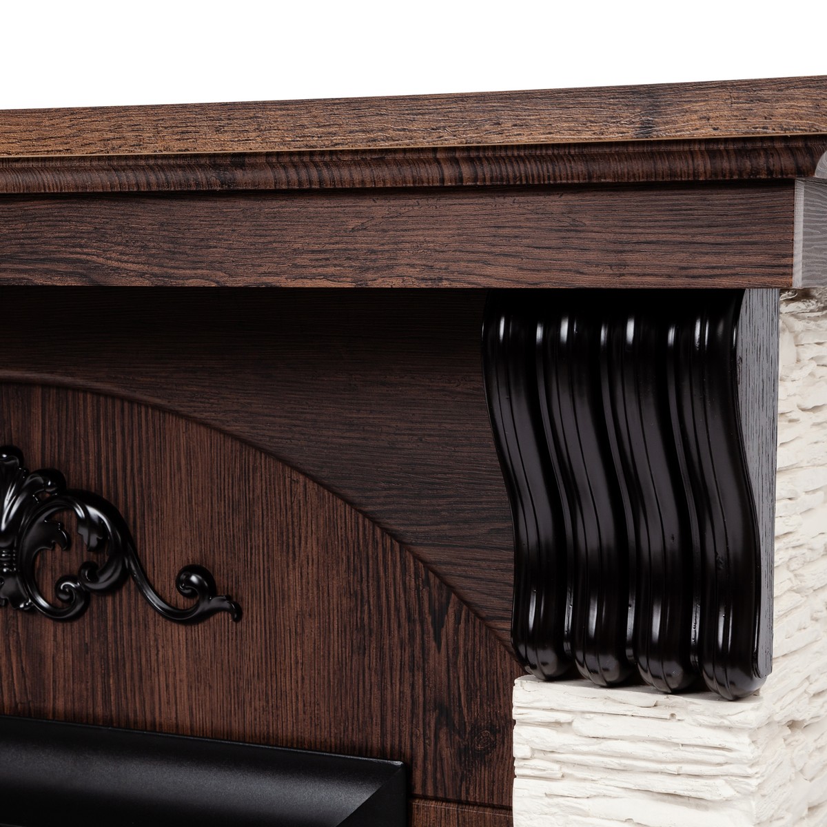 Электрокамин RealFlame  Corfino NT с очагом Majestic Lux Brass