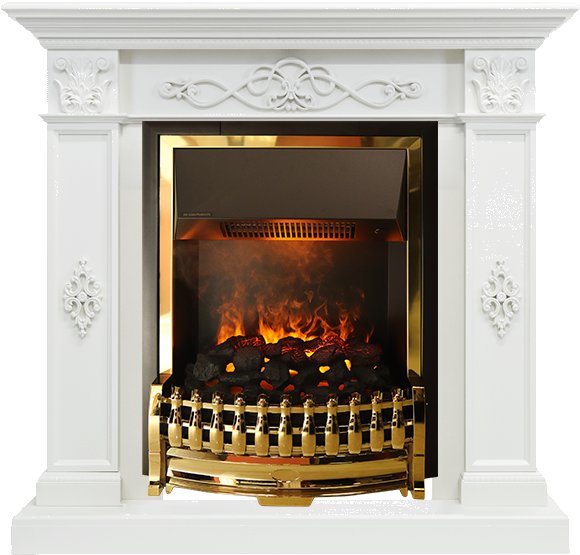 Каминокомплект Dimplex Derby - Белый дуб с очагом Atherton