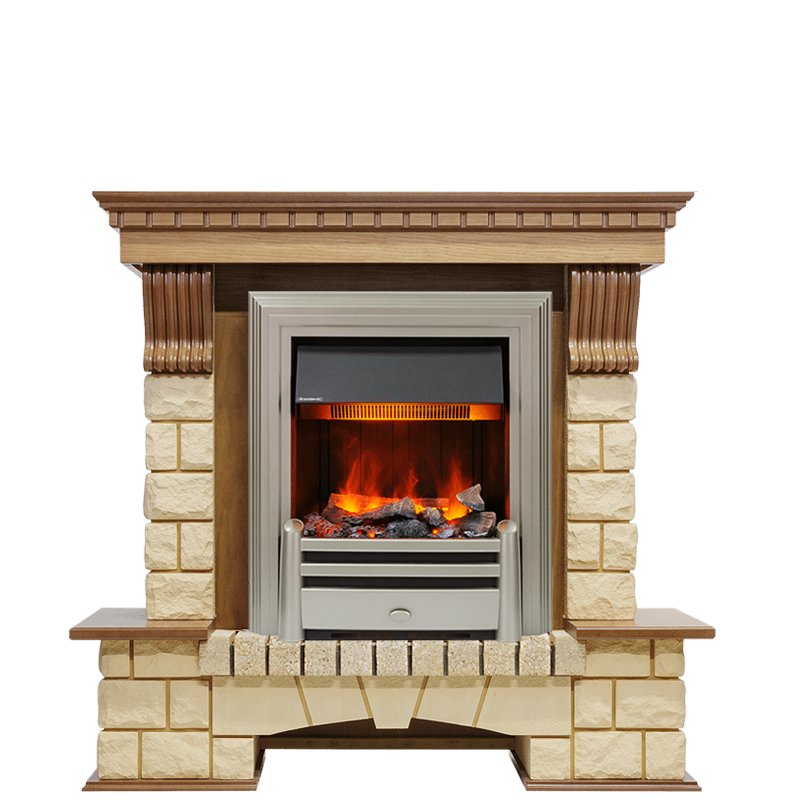 Каминокомплект Dimplex Pierre Luxe - Дуб / Шампань (Высота 1050мм) с очагом Chesford