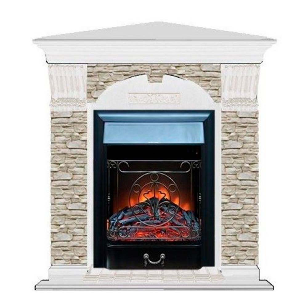Каминокомплект Glenrich Арочный Мисхор угловой (Magestic)
