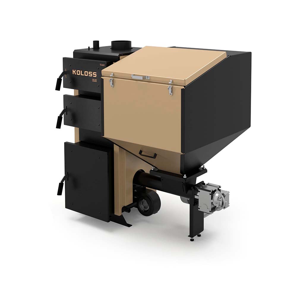 Напольный твердотопливный котел Koloss Auto Compact Duo 35