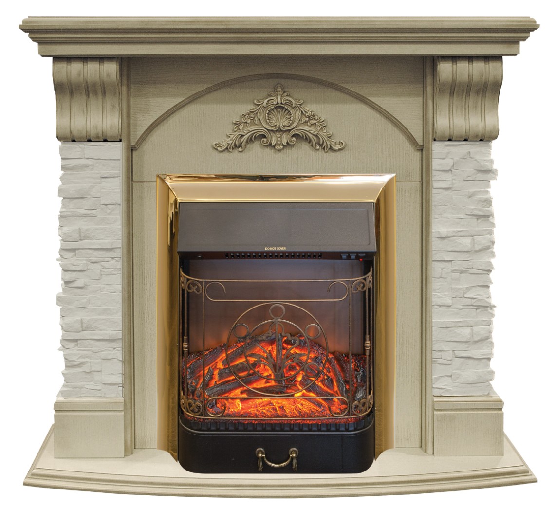 Электрокамин RealFlame Athena WT с Majestic Lux BR S