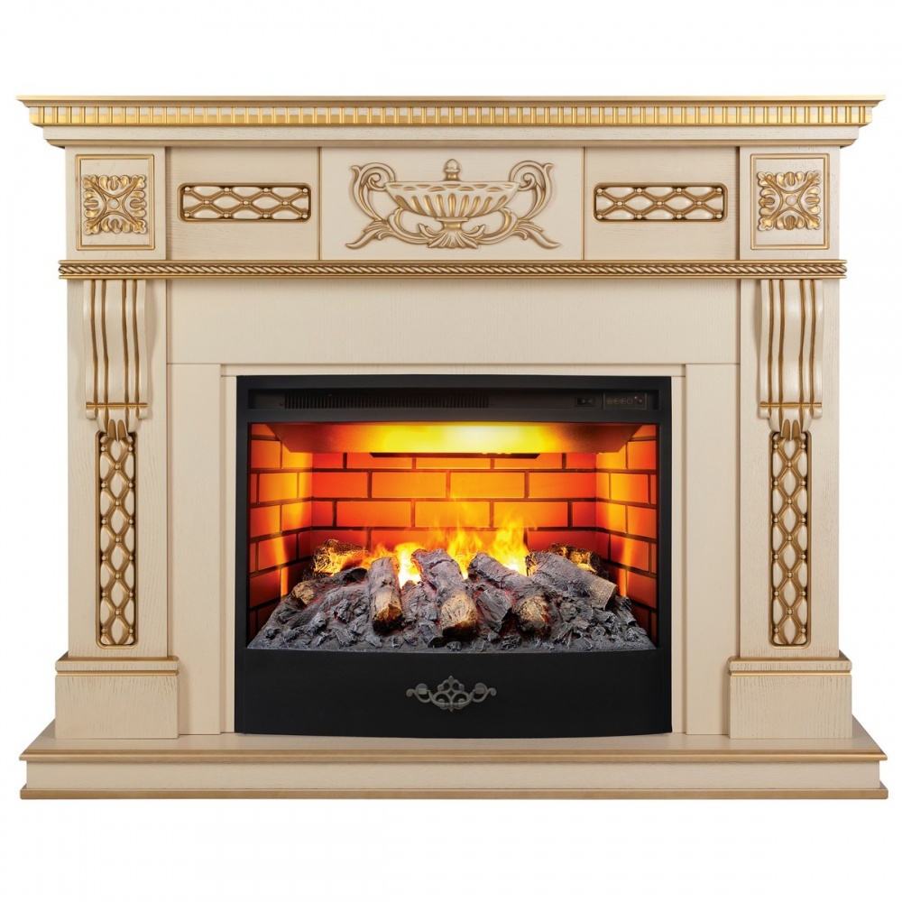 Электрокамин RealFlame  Corsica Lux 25,5/26 WT с очагом 3D Firestar 25,5
