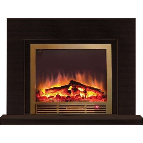 Каминокомплект Glenrich Астория Delux 39 Sharm39 brass венге