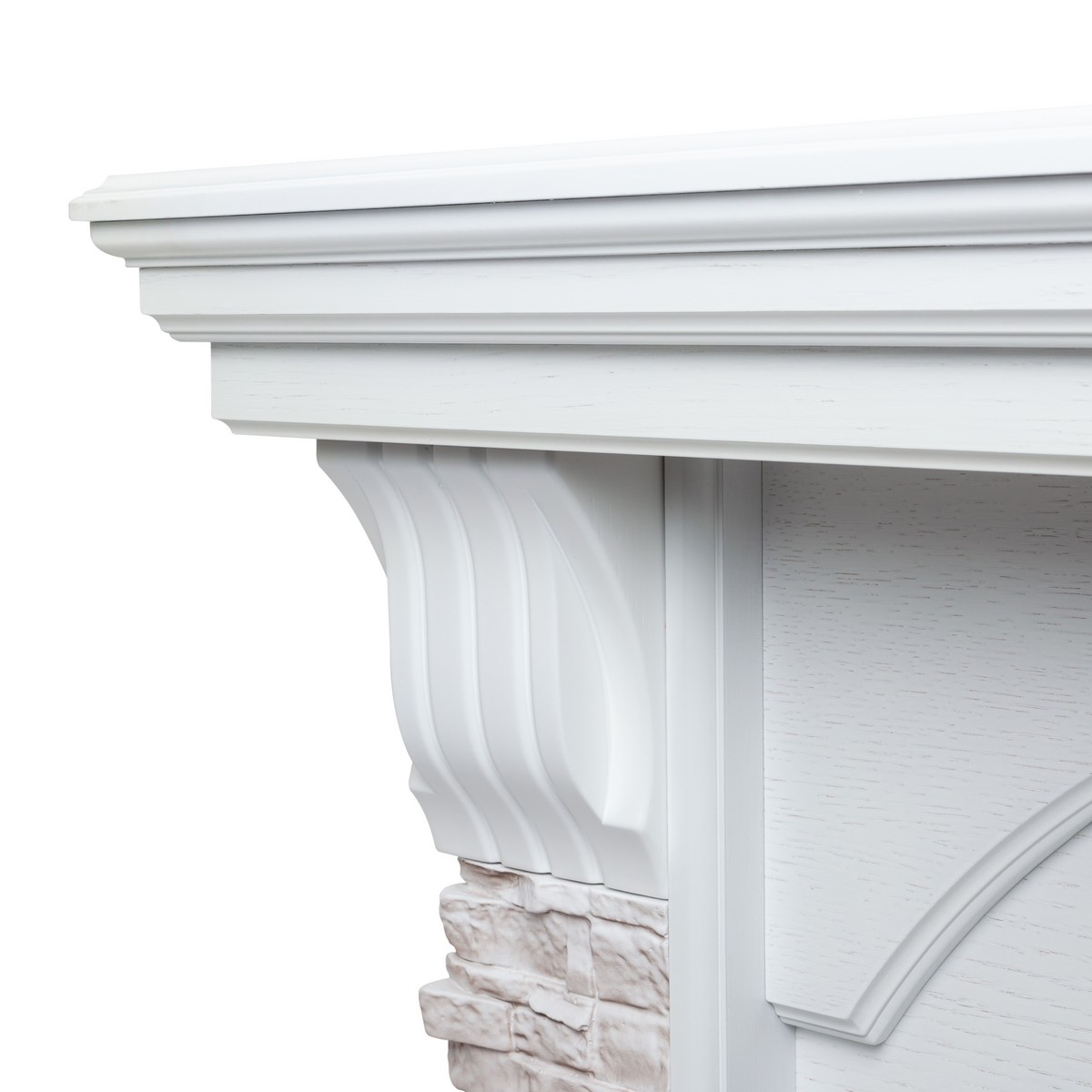 Электрокамин RealFlame Athena Corner GR с очагом Majestic Lux Brass