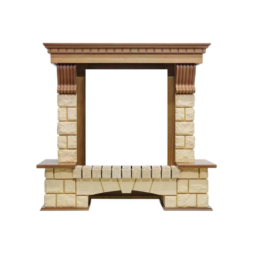 Каминокомплект Dimplex Pierre Luxe - Дуб / Шампань (Высота 1050мм) с очагом Cavendish