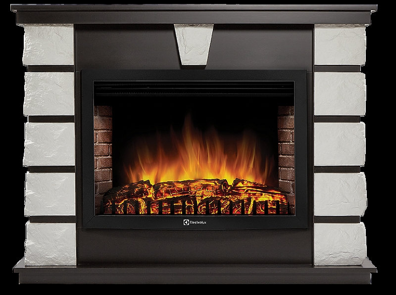 Портал Firelight Excalibur 30 камень белый, шпон венге