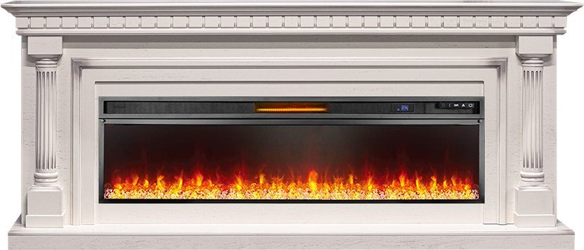 Каминокомплект Royal Flame  Dallas 60 - Слоновая кость с патиной с очагом Vision 60 LED