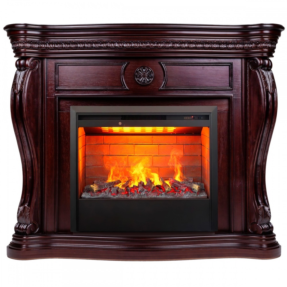 Электрокамин RealFlame Barcelona 33 AO с очагом 3D Helios 26