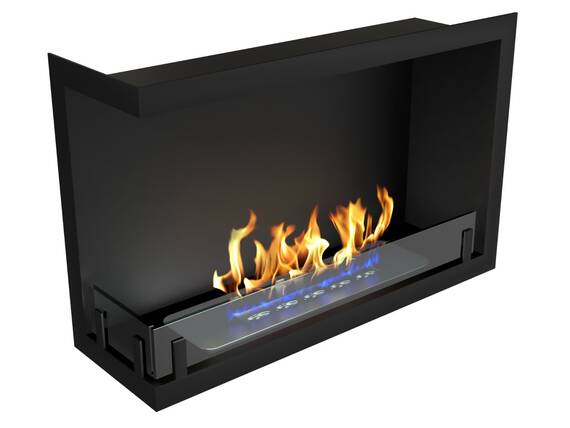 Встраиваемый биокамин Zefire Contour угловой 700 левый (Estetic Flame)