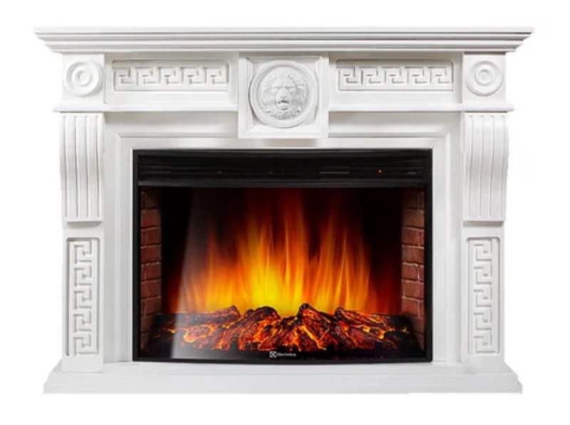 Каминокомплект Electrolux Vittoriano 30 с очагом EFP/P-3320RLS белый