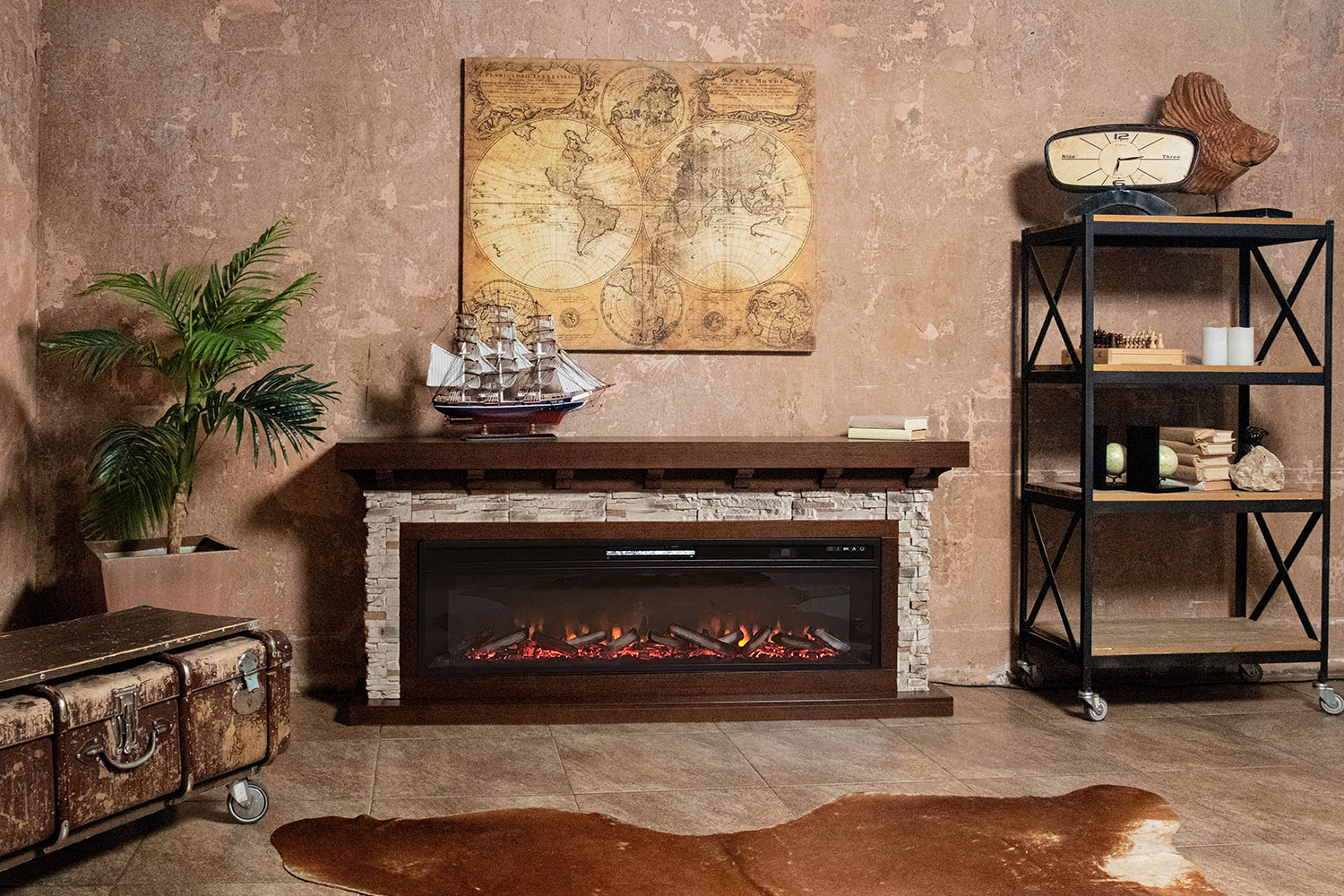 Портал Royal Flame  Chalet 60 - Темный дуб