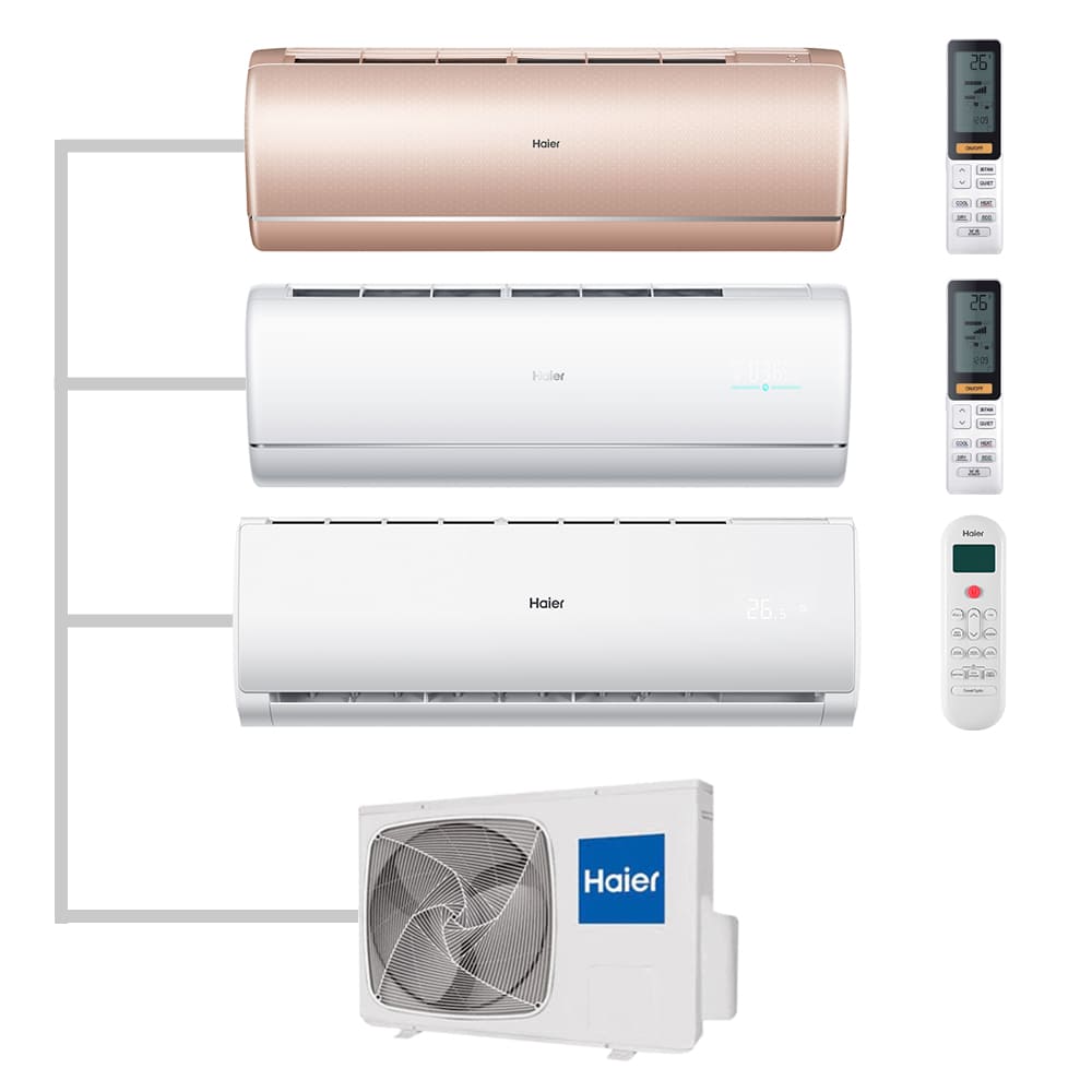 Мульти сплит-система настенная Haier AS35S2SJ2FA-G / AS35S2SJ2FA-W / AS07TS6HRA-M / 3U70S2SR5FA Inverter