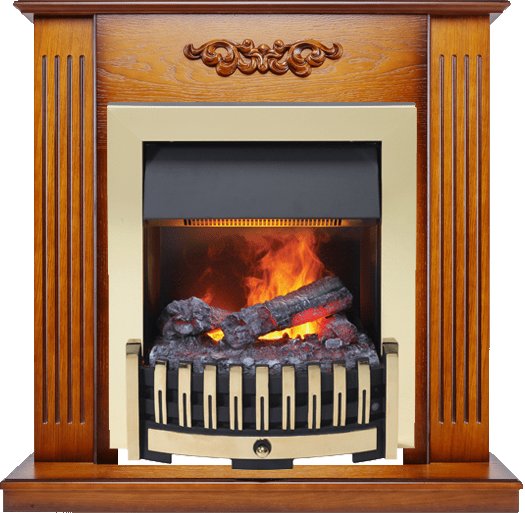 Каминокомплект Dimplex Lumsden - Дуб антик с очагом Danville Brass FB2