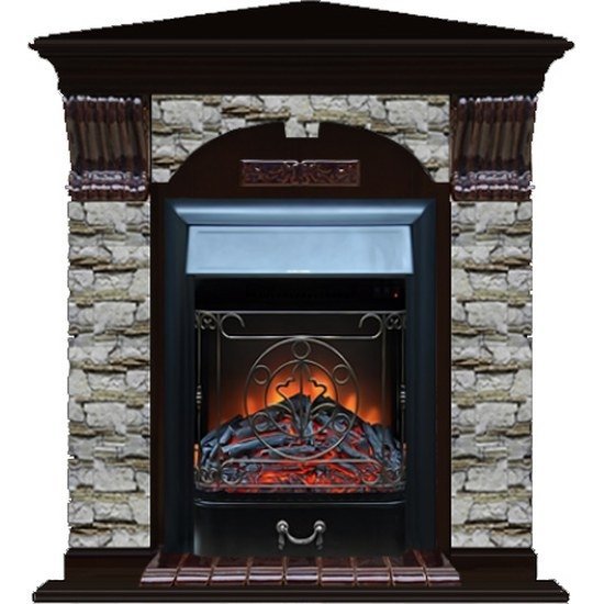 Каминокомплект Glenrich Арочный Алтай угловой (Magestic)