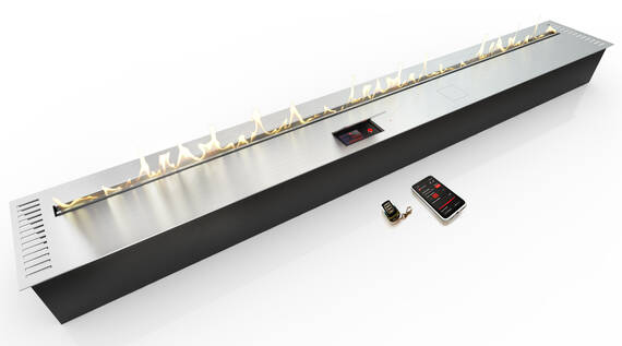 Автоматический биокамин ZeFire М 2200 шлифованный с ДУ