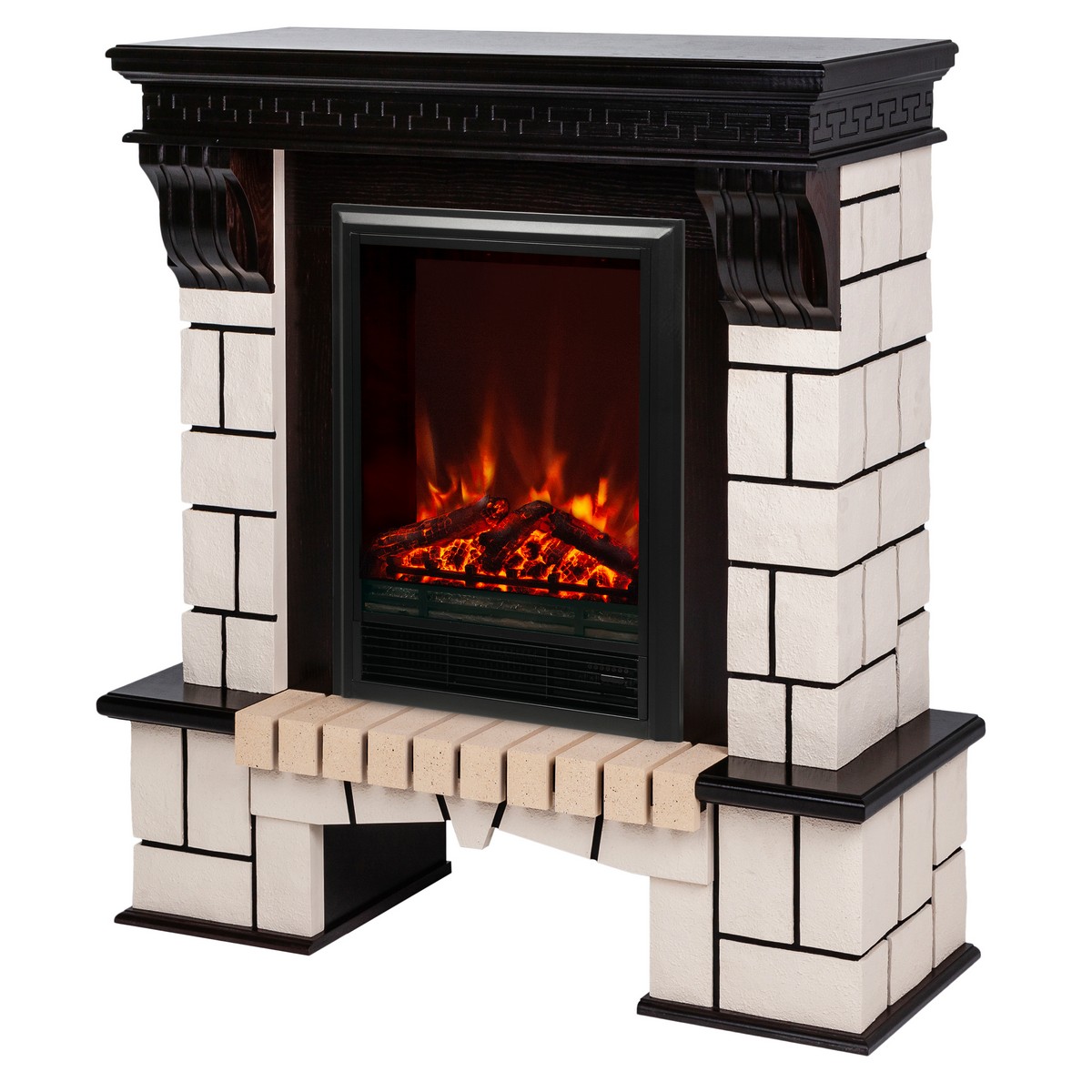 Электрокамин RealFlame Stone STD AO с очагом Eugene