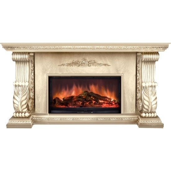 Каминокомплект Glenrich Сенатор Premier S86 мрамор россо