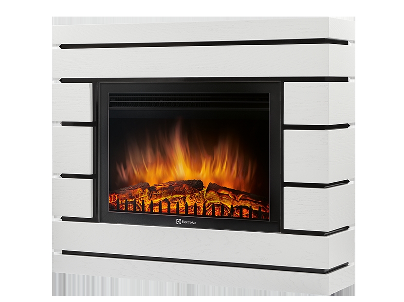 Каминокомплект Electrolux Moderno 30 с очагом EFP/P-3020LS шпон белый дуб