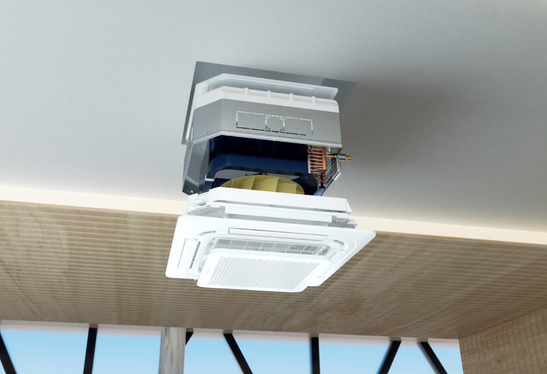 Кассетная сплит-система Hisense 2022 AUC-36HR4SKA/AUC-950R/AUW-36H6SD HEAVY Classic on/off