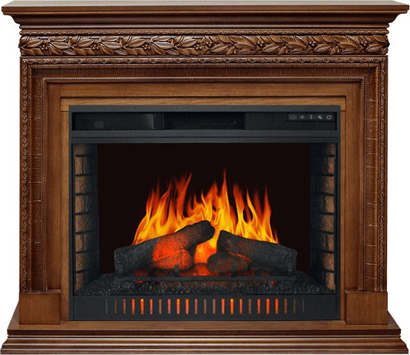 Каминокомплект Royal Flame  Valletta - Орех (Ширина 1245 мм) с очагом Vision 30 EF LED FX