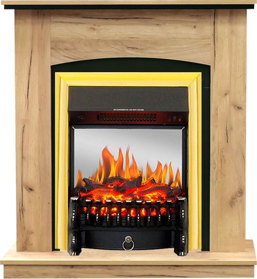 Каминокомплект Royal Flame Barcelona Дуб табачный c очагом Fobos FX M Brass