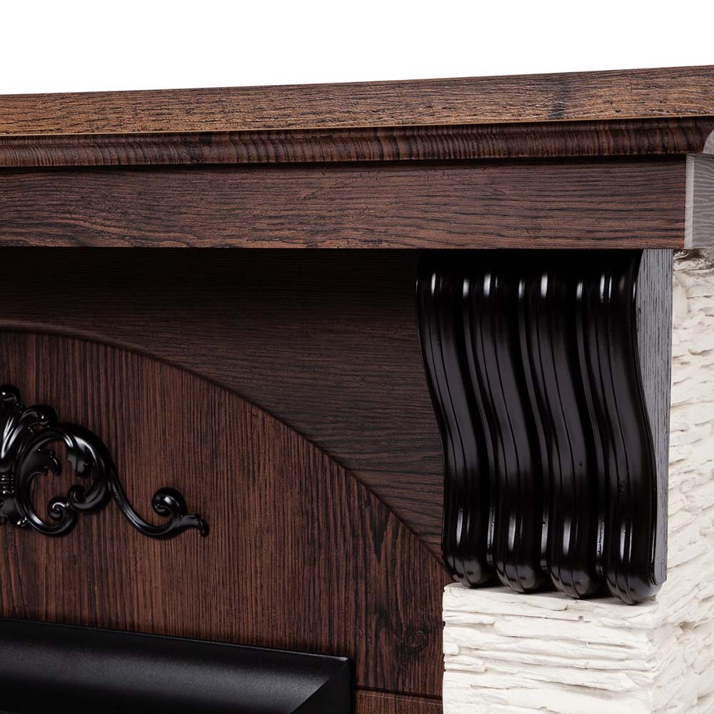 Электрокамин RealFlame Corfino NT с очагом Fobos Lux Black