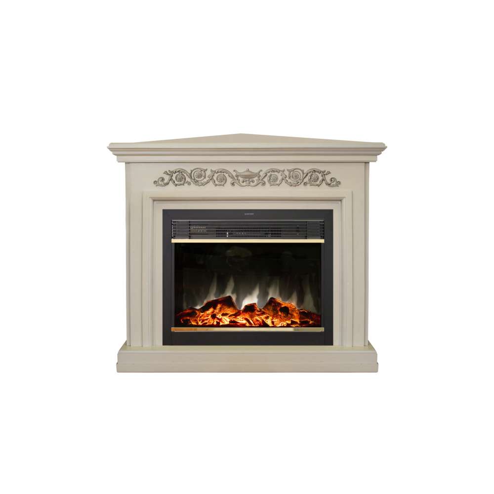 Электрокамин RealFlame  Leticia (угловой) 26 WT с очагом MoonBlaze Lux Bl S