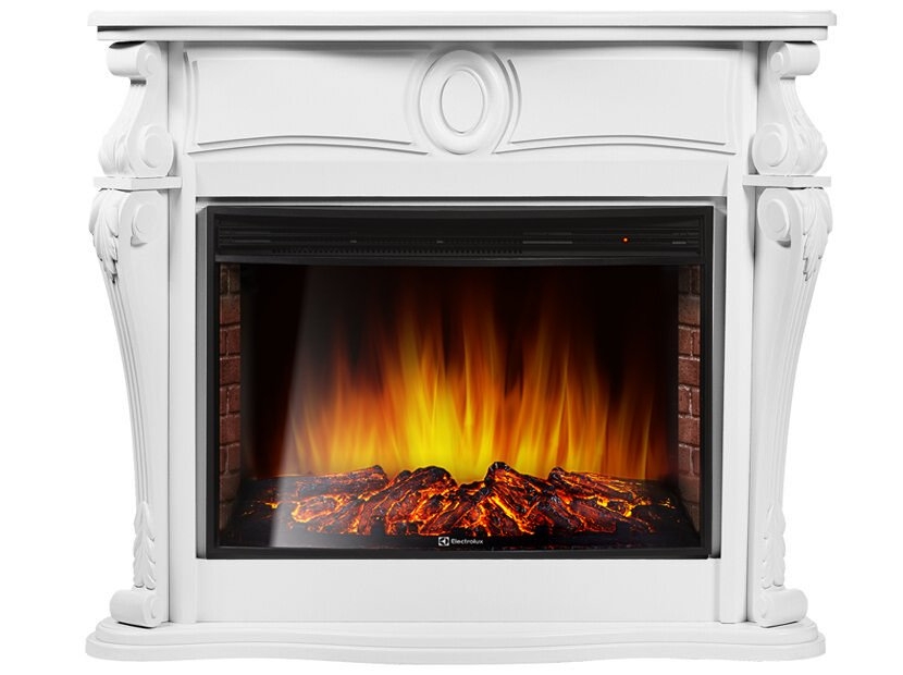 Каминокомплект Electrolux Ovatio 30 с очагом EFP/P-3320RLS шпон белёный дуб