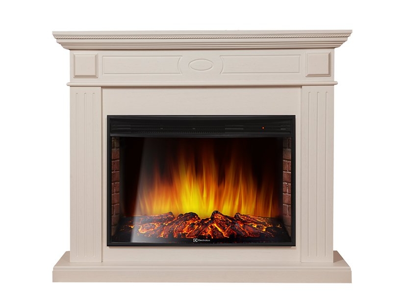Каминокомплект Electrolux Bianco 30 с очагом EFP/P-3320RLS шпон белёный дуб