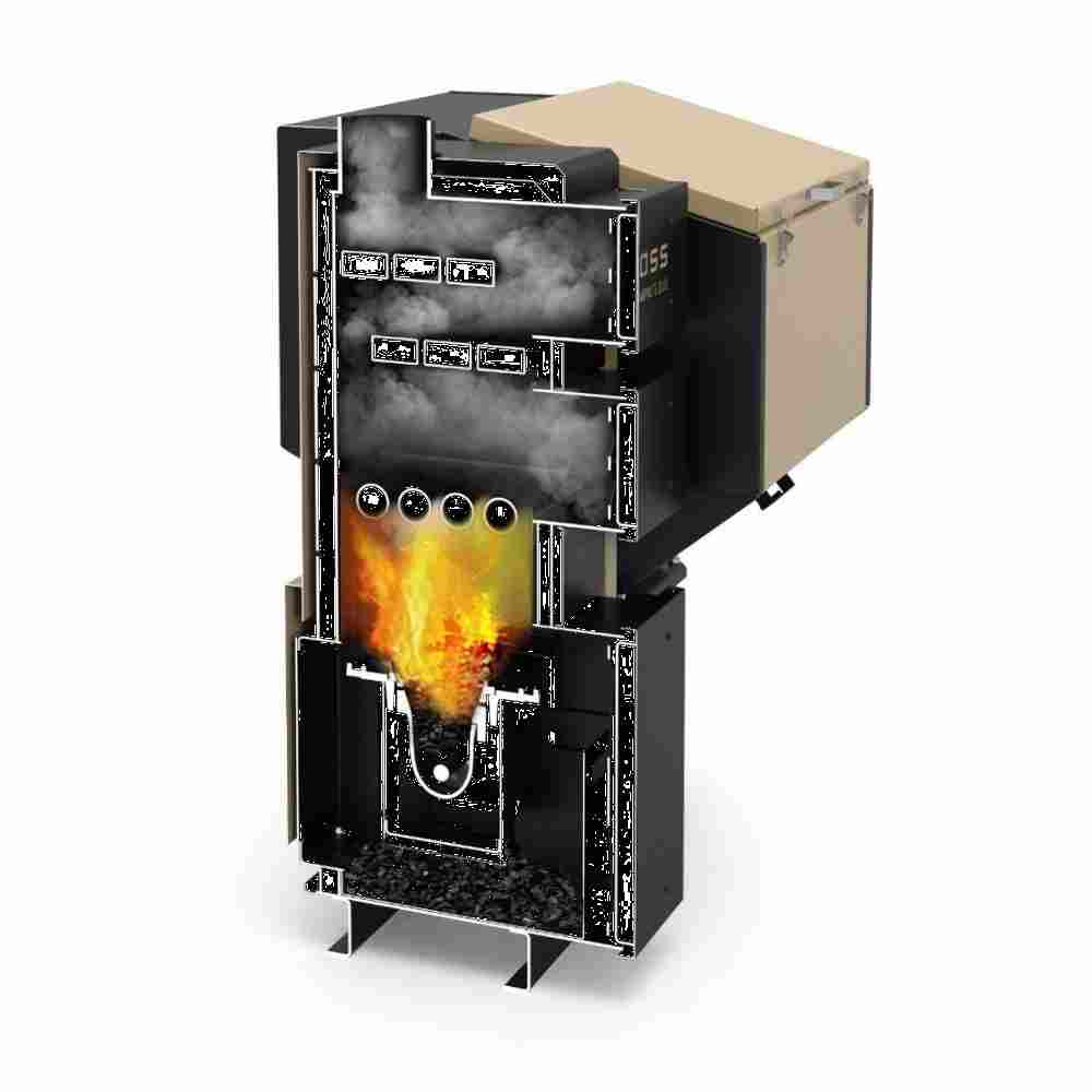 Напольный твердотопливный котел Koloss Auto Compact Duo 35